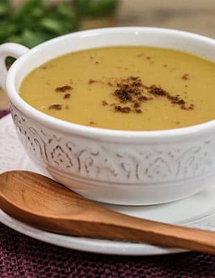 شوربة العدس بالخضار